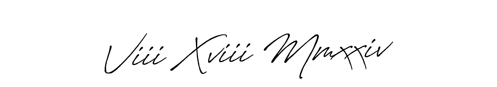 The best way (Antro_Vectra_Bolder) to make a short signature is to pick only two or three words in your name. The name Viii Xviii Mmxxiv include a total of six letters. For converting this name. Viii Xviii Mmxxiv signature style 7 images and pictures png