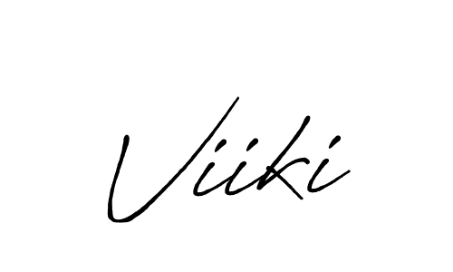 Viiki stylish signature style. Best Handwritten Sign (Antro_Vectra_Bolder) for my name. Handwritten Signature Collection Ideas for my name Viiki. Viiki signature style 7 images and pictures png