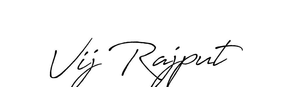 The best way (Antro_Vectra_Bolder) to make a short signature is to pick only two or three words in your name. The name Vij Rajput include a total of six letters. For converting this name. Vij Rajput signature style 7 images and pictures png