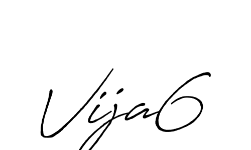 Make a beautiful signature design for name Vija6. With this signature (Antro_Vectra_Bolder) style, you can create a handwritten signature for free. Vija6 signature style 7 images and pictures png