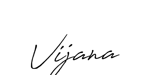 Also we have Vijana name is the best signature style. Create professional handwritten signature collection using Antro_Vectra_Bolder autograph style. Vijana signature style 7 images and pictures png