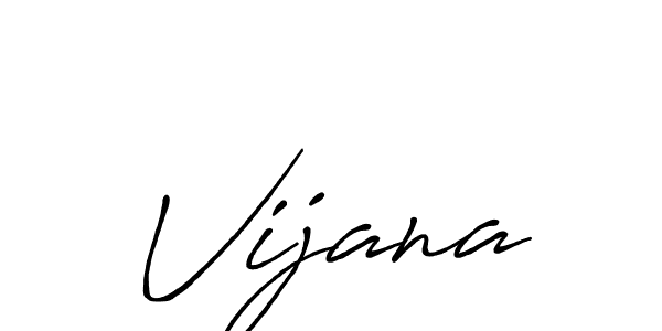 Vijana stylish signature style. Best Handwritten Sign (Antro_Vectra_Bolder) for my name. Handwritten Signature Collection Ideas for my name Vijana. Vijana signature style 7 images and pictures png