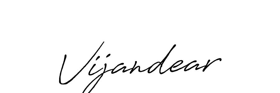 Vijandear stylish signature style. Best Handwritten Sign (Antro_Vectra_Bolder) for my name. Handwritten Signature Collection Ideas for my name Vijandear. Vijandear signature style 7 images and pictures png