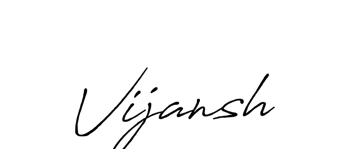 How to make Vijansh signature? Antro_Vectra_Bolder is a professional autograph style. Create handwritten signature for Vijansh name. Vijansh signature style 7 images and pictures png