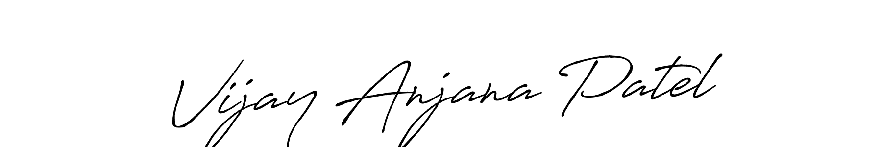 You should practise on your own different ways (Antro_Vectra_Bolder) to write your name (Vijay Anjana Patel) in signature. don't let someone else do it for you. Vijay Anjana Patel signature style 7 images and pictures png