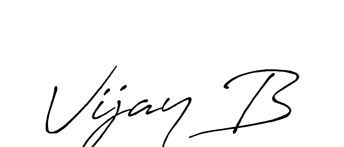 It looks lik you need a new signature style for name Vijay B. Design unique handwritten (Antro_Vectra_Bolder) signature with our free signature maker in just a few clicks. Vijay B signature style 7 images and pictures png