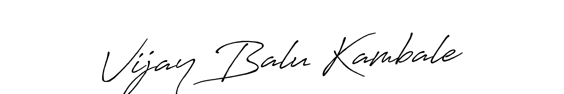 How to make Vijay Balu Kambale signature? Antro_Vectra_Bolder is a professional autograph style. Create handwritten signature for Vijay Balu Kambale name. Vijay Balu Kambale signature style 7 images and pictures png