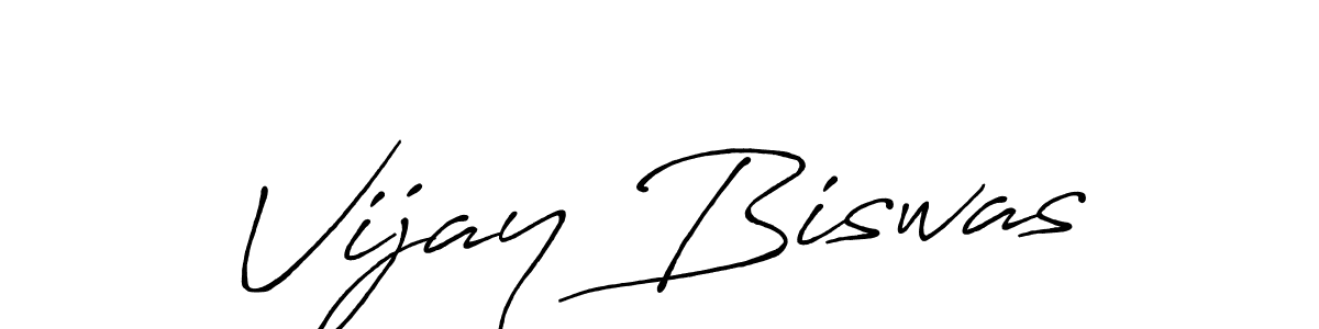 How to make Vijay Biswas signature? Antro_Vectra_Bolder is a professional autograph style. Create handwritten signature for Vijay Biswas name. Vijay Biswas signature style 7 images and pictures png