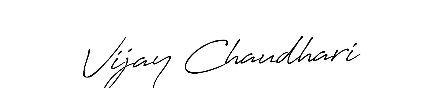 The best way (Antro_Vectra_Bolder) to make a short signature is to pick only two or three words in your name. The name Vijay Chaudhari include a total of six letters. For converting this name. Vijay Chaudhari signature style 7 images and pictures png