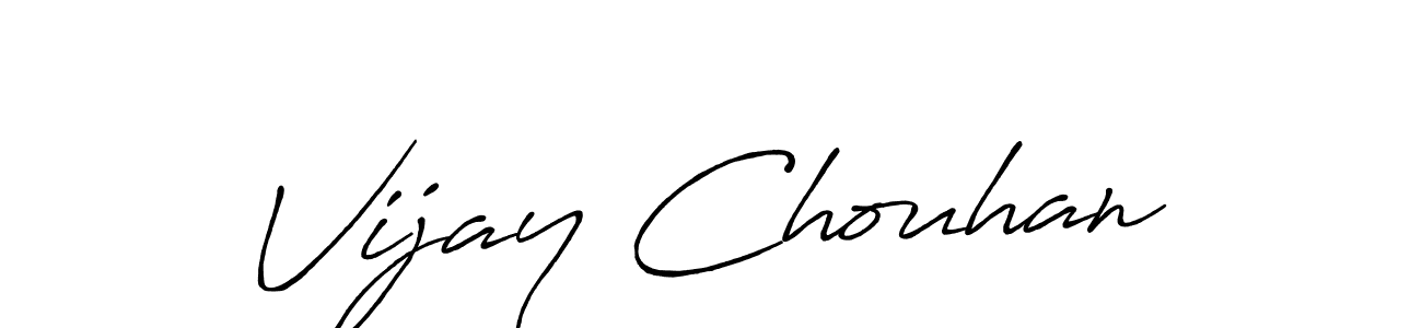 Design your own signature with our free online signature maker. With this signature software, you can create a handwritten (Antro_Vectra_Bolder) signature for name Vijay Chouhan. Vijay Chouhan signature style 7 images and pictures png