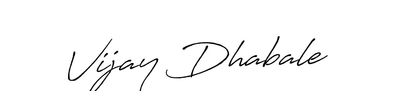 Use a signature maker to create a handwritten signature online. With this signature software, you can design (Antro_Vectra_Bolder) your own signature for name Vijay Dhabale. Vijay Dhabale signature style 7 images and pictures png