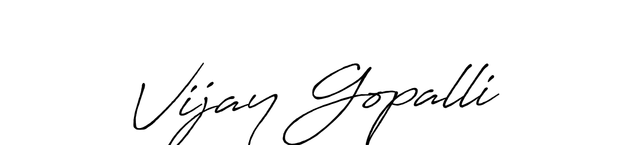 It looks lik you need a new signature style for name Vijay Gopalli. Design unique handwritten (Antro_Vectra_Bolder) signature with our free signature maker in just a few clicks. Vijay Gopalli signature style 7 images and pictures png
