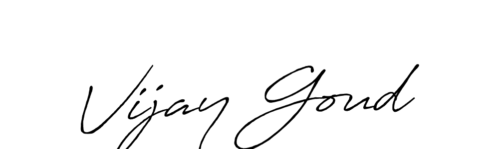 Also we have Vijay Goud name is the best signature style. Create professional handwritten signature collection using Antro_Vectra_Bolder autograph style. Vijay Goud signature style 7 images and pictures png