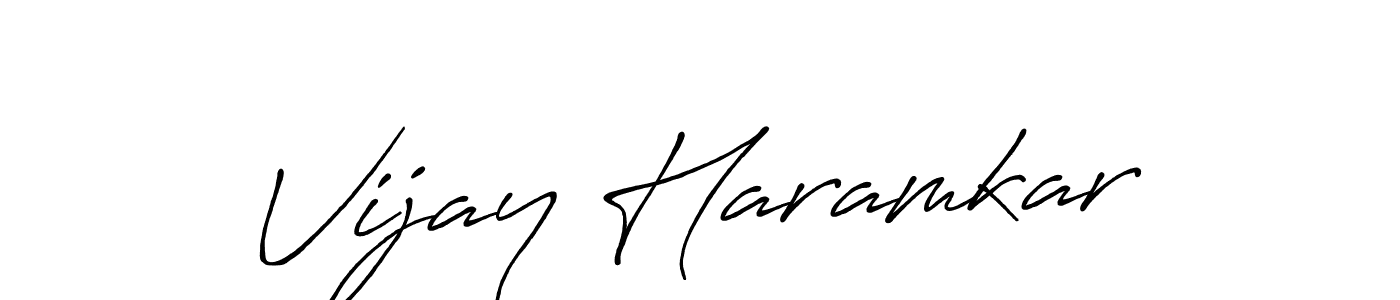 Also we have Vijay Haramkar name is the best signature style. Create professional handwritten signature collection using Antro_Vectra_Bolder autograph style. Vijay Haramkar signature style 7 images and pictures png