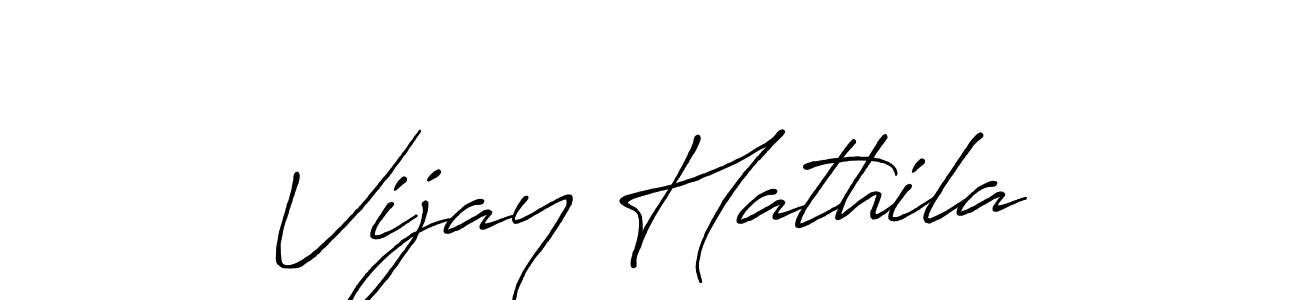 Design your own signature with our free online signature maker. With this signature software, you can create a handwritten (Antro_Vectra_Bolder) signature for name Vijay Hathila. Vijay Hathila signature style 7 images and pictures png