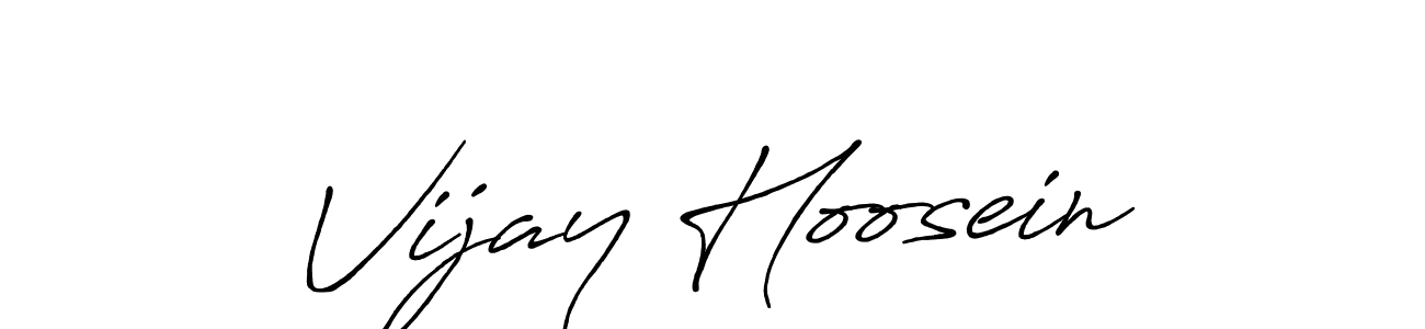 Also we have Vijay Hoosein name is the best signature style. Create professional handwritten signature collection using Antro_Vectra_Bolder autograph style. Vijay Hoosein signature style 7 images and pictures png
