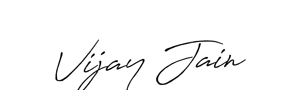 Vijay Jain stylish signature style. Best Handwritten Sign (Antro_Vectra_Bolder) for my name. Handwritten Signature Collection Ideas for my name Vijay Jain. Vijay Jain signature style 7 images and pictures png