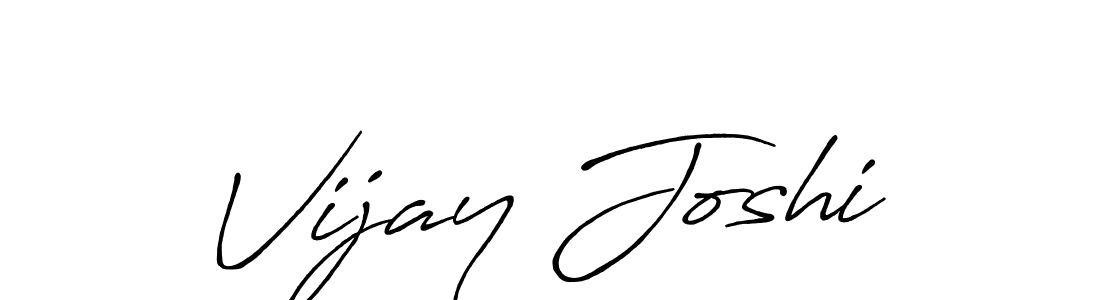 How to make Vijay Joshi signature? Antro_Vectra_Bolder is a professional autograph style. Create handwritten signature for Vijay Joshi name. Vijay Joshi signature style 7 images and pictures png