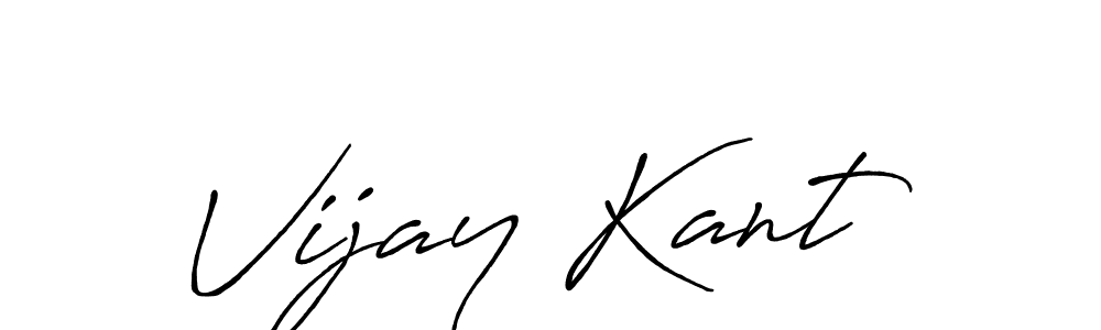 Use a signature maker to create a handwritten signature online. With this signature software, you can design (Antro_Vectra_Bolder) your own signature for name Vijay Kant. Vijay Kant signature style 7 images and pictures png