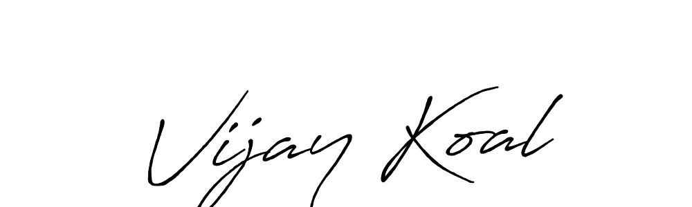 Similarly Antro_Vectra_Bolder is the best handwritten signature design. Signature creator online .You can use it as an online autograph creator for name Vijay Koal. Vijay Koal signature style 7 images and pictures png