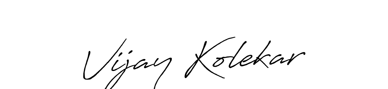 How to Draw Vijay Kolekar signature style? Antro_Vectra_Bolder is a latest design signature styles for name Vijay Kolekar. Vijay Kolekar signature style 7 images and pictures png