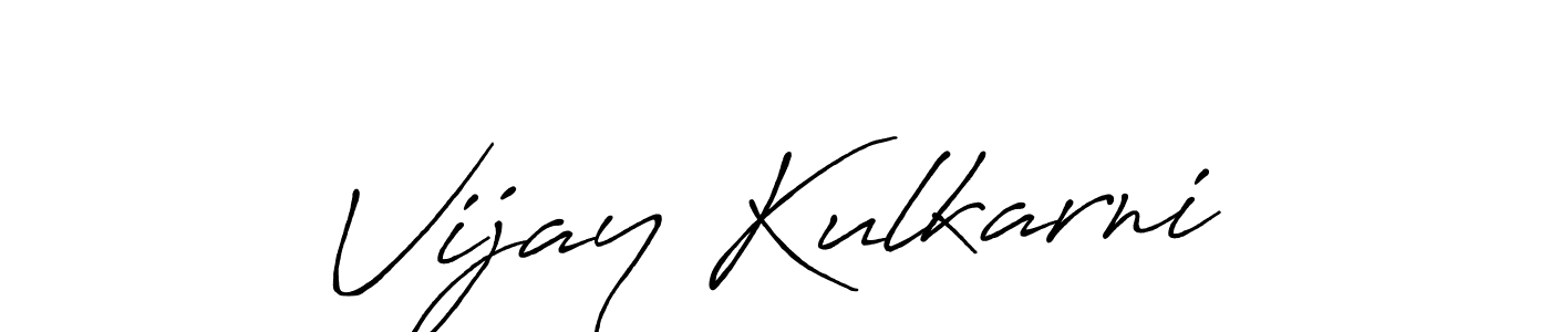 Also we have Vijay Kulkarni name is the best signature style. Create professional handwritten signature collection using Antro_Vectra_Bolder autograph style. Vijay Kulkarni signature style 7 images and pictures png