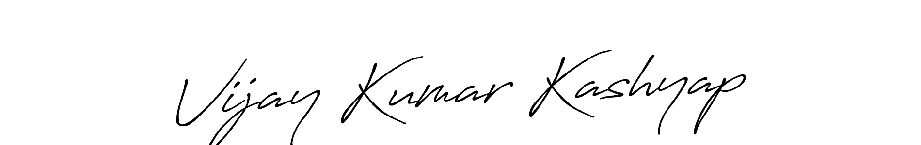 Design your own signature with our free online signature maker. With this signature software, you can create a handwritten (Antro_Vectra_Bolder) signature for name Vijay Kumar Kashyap. Vijay Kumar Kashyap signature style 7 images and pictures png
