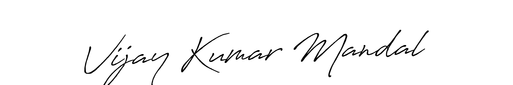 This is the best signature style for the Vijay Kumar Mandal name. Also you like these signature font (Antro_Vectra_Bolder). Mix name signature. Vijay Kumar Mandal signature style 7 images and pictures png