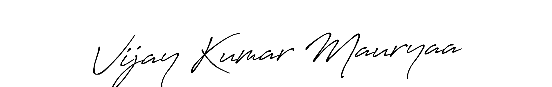 Design your own signature with our free online signature maker. With this signature software, you can create a handwritten (Antro_Vectra_Bolder) signature for name Vijay Kumar Mauryaa. Vijay Kumar Mauryaa signature style 7 images and pictures png