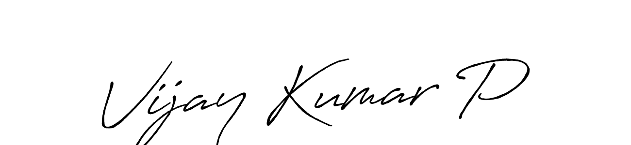 Here are the top 10 professional signature styles for the name Vijay Kumar P. These are the best autograph styles you can use for your name. Vijay Kumar P signature style 7 images and pictures png