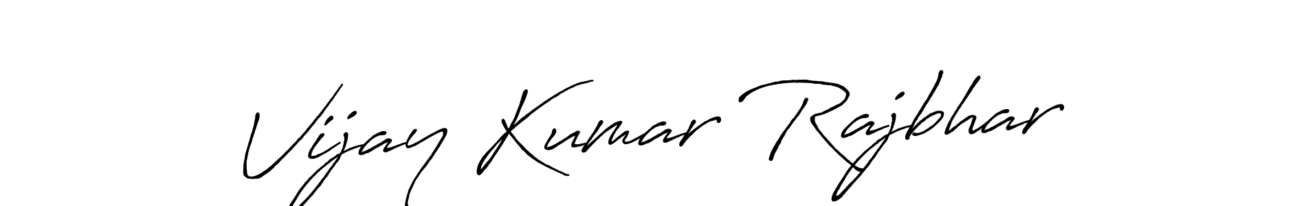 Create a beautiful signature design for name Vijay Kumar Rajbhar. With this signature (Antro_Vectra_Bolder) fonts, you can make a handwritten signature for free. Vijay Kumar Rajbhar signature style 7 images and pictures png