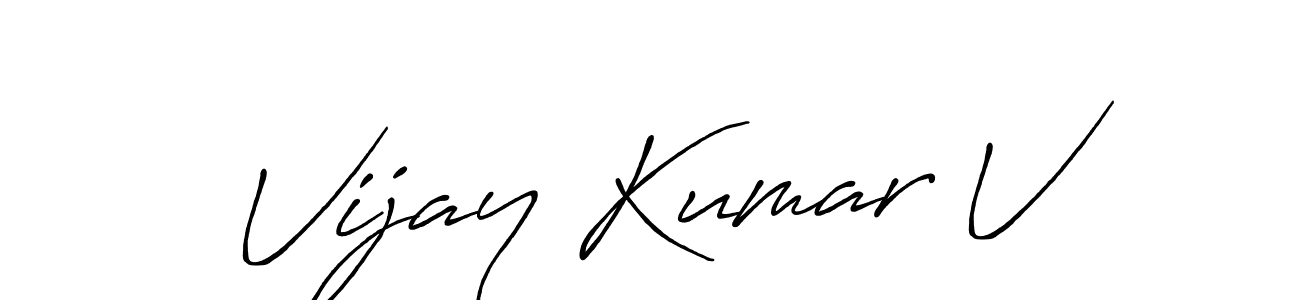 How to Draw Vijay Kumar V signature style? Antro_Vectra_Bolder is a latest design signature styles for name Vijay Kumar V. Vijay Kumar V signature style 7 images and pictures png