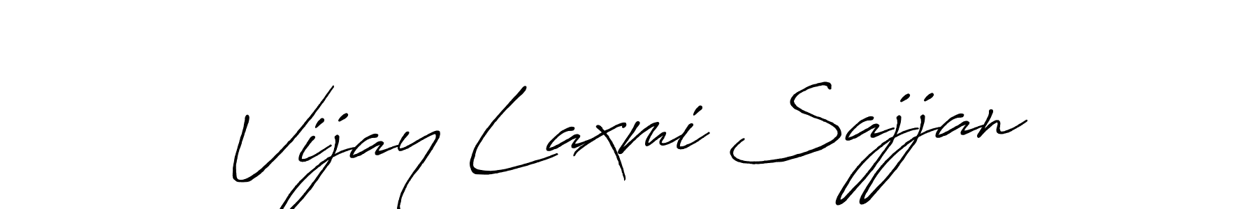 Vijay Laxmi Sajjan stylish signature style. Best Handwritten Sign (Antro_Vectra_Bolder) for my name. Handwritten Signature Collection Ideas for my name Vijay Laxmi Sajjan. Vijay Laxmi Sajjan signature style 7 images and pictures png