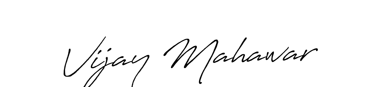 The best way (Antro_Vectra_Bolder) to make a short signature is to pick only two or three words in your name. The name Vijay Mahawar include a total of six letters. For converting this name. Vijay Mahawar signature style 7 images and pictures png