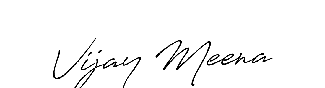 Use a signature maker to create a handwritten signature online. With this signature software, you can design (Antro_Vectra_Bolder) your own signature for name Vijay Meena. Vijay Meena signature style 7 images and pictures png