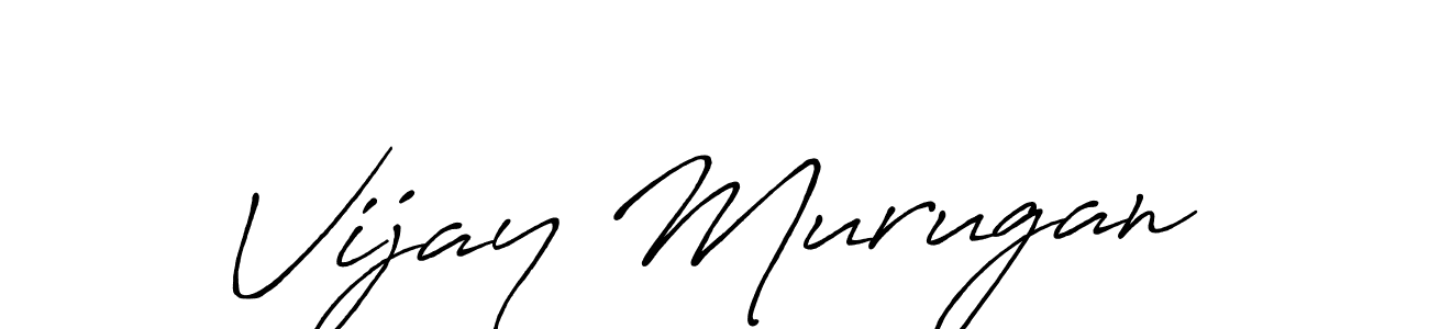 Make a beautiful signature design for name Vijay Murugan. With this signature (Antro_Vectra_Bolder) style, you can create a handwritten signature for free. Vijay Murugan signature style 7 images and pictures png