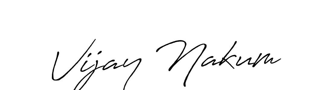 You should practise on your own different ways (Antro_Vectra_Bolder) to write your name (Vijay Nakum) in signature. don't let someone else do it for you. Vijay Nakum signature style 7 images and pictures png