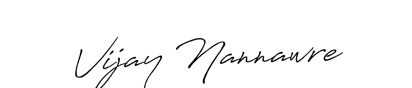Design your own signature with our free online signature maker. With this signature software, you can create a handwritten (Antro_Vectra_Bolder) signature for name Vijay Nannawre. Vijay Nannawre signature style 7 images and pictures png