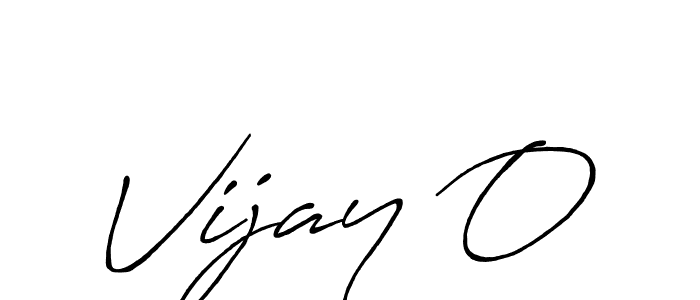 Vijay O stylish signature style. Best Handwritten Sign (Antro_Vectra_Bolder) for my name. Handwritten Signature Collection Ideas for my name Vijay O. Vijay O signature style 7 images and pictures png