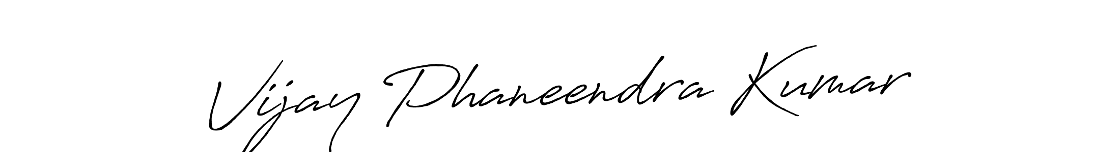 How to make Vijay Phaneendra Kumar name signature. Use Antro_Vectra_Bolder style for creating short signs online. This is the latest handwritten sign. Vijay Phaneendra Kumar signature style 7 images and pictures png