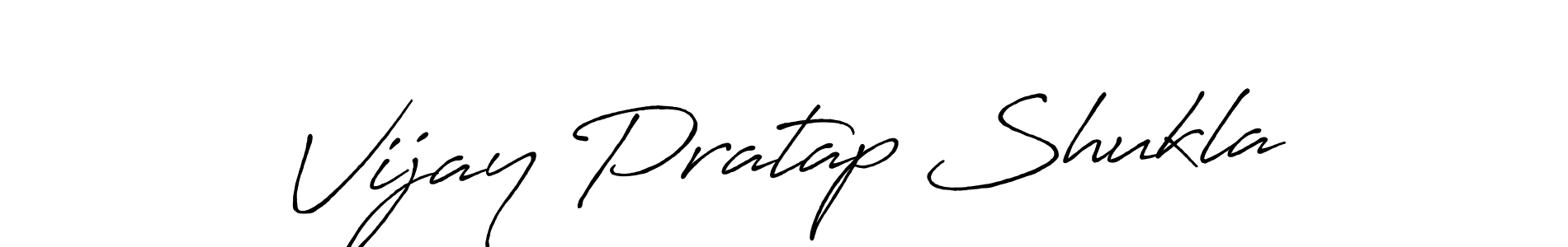You should practise on your own different ways (Antro_Vectra_Bolder) to write your name (Vijay Pratap Shukla) in signature. don't let someone else do it for you. Vijay Pratap Shukla signature style 7 images and pictures png