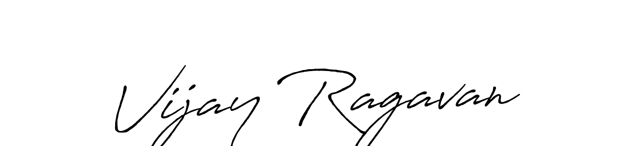 Make a beautiful signature design for name Vijay Ragavan. With this signature (Antro_Vectra_Bolder) style, you can create a handwritten signature for free. Vijay Ragavan signature style 7 images and pictures png