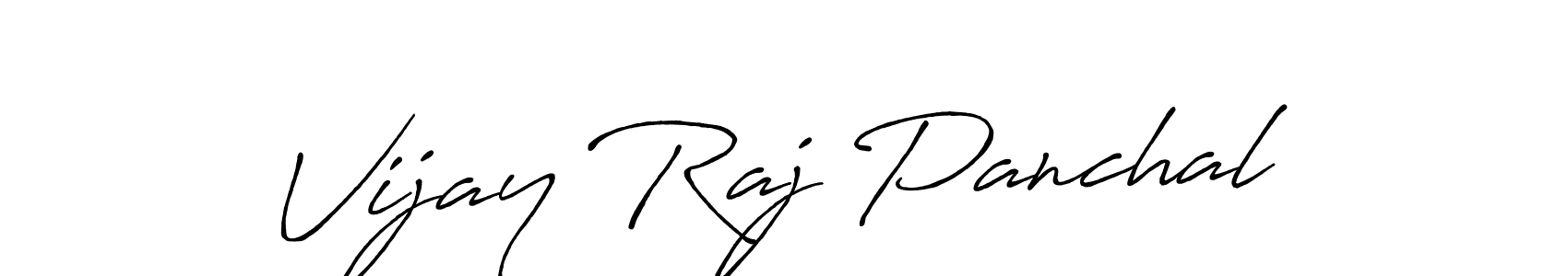 Vijay Raj Panchal stylish signature style. Best Handwritten Sign (Antro_Vectra_Bolder) for my name. Handwritten Signature Collection Ideas for my name Vijay Raj Panchal. Vijay Raj Panchal signature style 7 images and pictures png