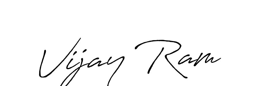 Make a beautiful signature design for name Vijay Ram. With this signature (Antro_Vectra_Bolder) style, you can create a handwritten signature for free. Vijay Ram signature style 7 images and pictures png