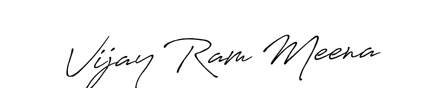 The best way (Antro_Vectra_Bolder) to make a short signature is to pick only two or three words in your name. The name Vijay Ram Meena include a total of six letters. For converting this name. Vijay Ram Meena signature style 7 images and pictures png