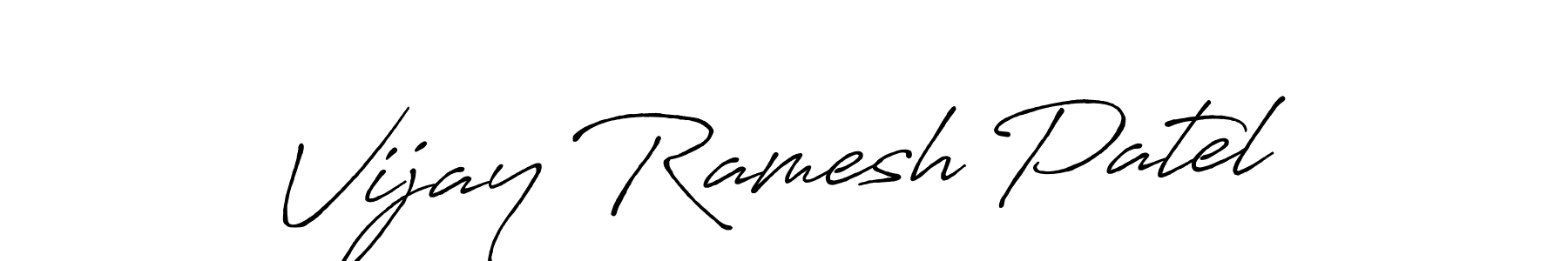 Also You can easily find your signature by using the search form. We will create Vijay Ramesh Patel name handwritten signature images for you free of cost using Antro_Vectra_Bolder sign style. Vijay Ramesh Patel signature style 7 images and pictures png