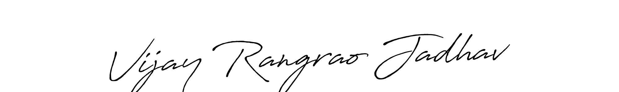 Also we have Vijay Rangrao Jadhav name is the best signature style. Create professional handwritten signature collection using Antro_Vectra_Bolder autograph style. Vijay Rangrao Jadhav signature style 7 images and pictures png