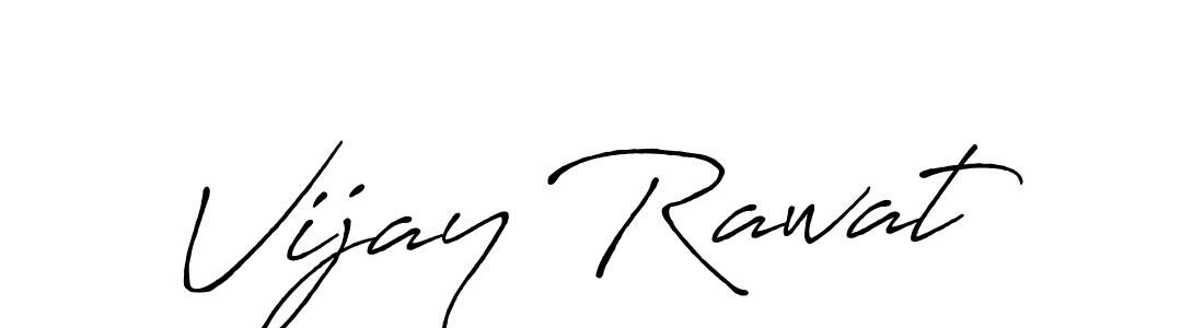 Create a beautiful signature design for name Vijay Rawat. With this signature (Antro_Vectra_Bolder) fonts, you can make a handwritten signature for free. Vijay Rawat signature style 7 images and pictures png