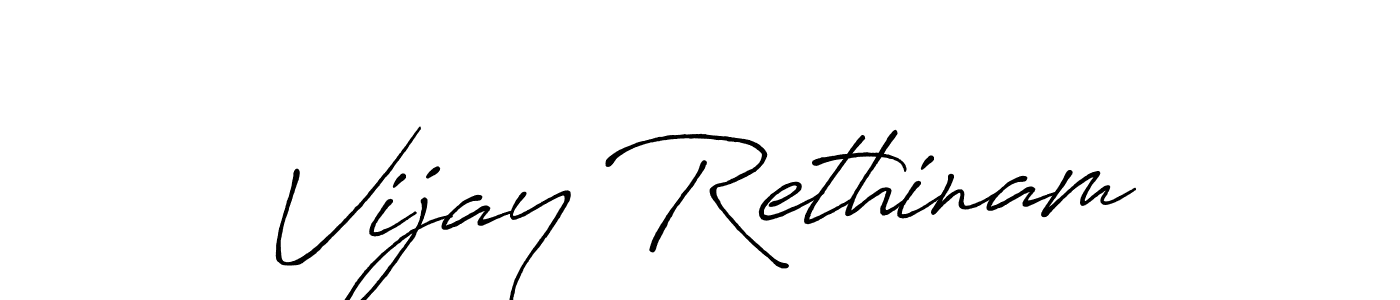 Also we have Vijay Rethinam name is the best signature style. Create professional handwritten signature collection using Antro_Vectra_Bolder autograph style. Vijay Rethinam signature style 7 images and pictures png