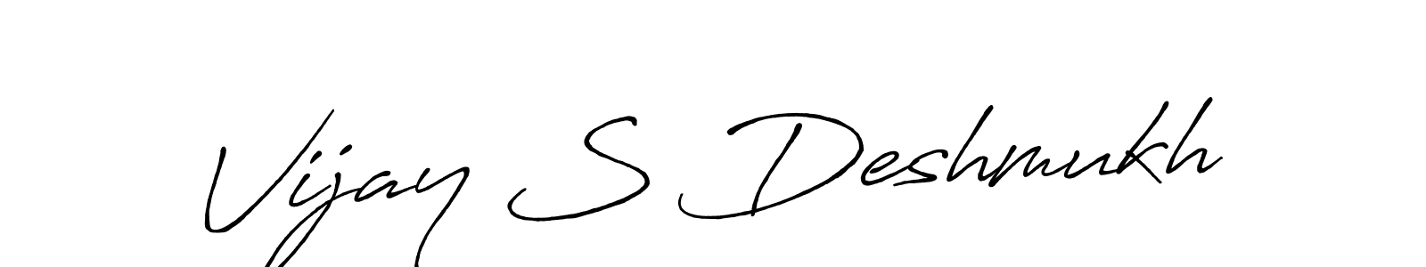 Also You can easily find your signature by using the search form. We will create Vijay S Deshmukh name handwritten signature images for you free of cost using Antro_Vectra_Bolder sign style. Vijay S Deshmukh signature style 7 images and pictures png